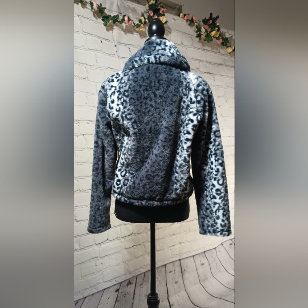 LS LeopardPrint Faux-FurCoat Black - Picture 14 of 16